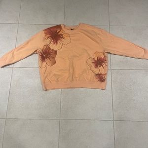 Orange Hawaiian crewneck